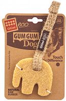 GiGwi Игрушка для собак, большой "Слон", из эко-резины и натуральных материалов