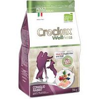 Crockex Wellness сухой корм для собак средних и крупных пород с кроликом и рисом