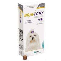 BRAVECTO таблетки для собак 2-4,5 кг, 112,5 мг