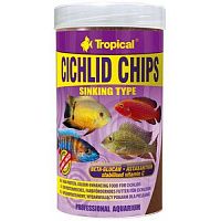 Тропикал  корм для цихлид высокопротеиновый красящий (чипсы) Cichlid Chips 250мл
