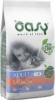 Oasy Dry Cat сухой корм для взрослых кошек с лососем - 300 г