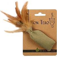 Mon Tero игрушка для кошек мешочек с перьями