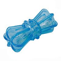 ГРЫЗЛИК Бантик Bottle Sound для собак, 16,2 см, голубой, TPR, с бутылочным звуком
