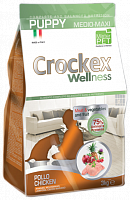 Crockex Wellness сухой корм для щенков средних и крупных пород, с курицей и рисом
