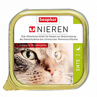 Beaphar Nieren Ente консервы для кошек Полнорационная диета с уткой (паштет)