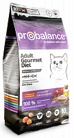Probalance Gourmet Diet сухой корм для кошек с говядиной и ягнёнком