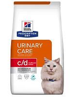 Hill's Prescription Diet c/d Urinary Stress Urinary Care корм для кошек при цистите и МКБ в том числе при стрессе с курицей