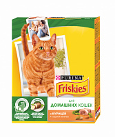 Friskies "Indoor" для домашних кошек с курицей и садовой зеленью