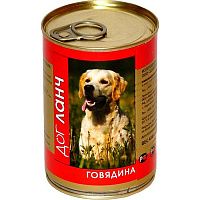Dog Lunch консервы для собак с говядиной в желе
