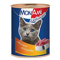 Mon Ami консервы для кошек Мясное ассорти