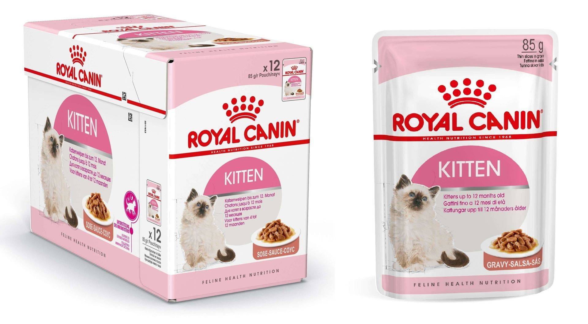 Royal canin 12 для кошек. Роял Канин для котят Киттен. Корм Роял Канин для кошек до 12 месяцев. Роял Канин для котят в соусе. Роял Канин пауч для котят в соусе.