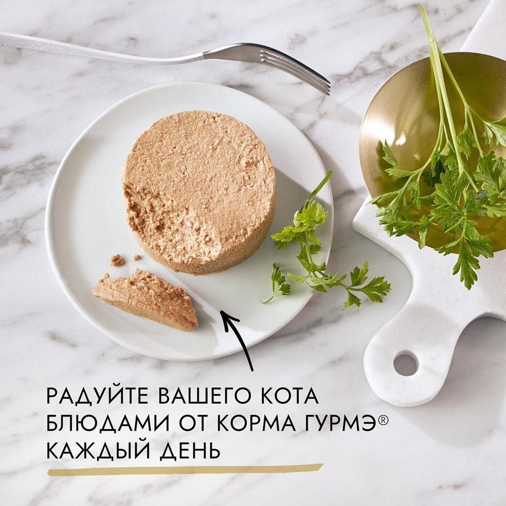 Влажный корм для кошек Gourmet Gold Паштет с индейкой, Банка -  интернет-магазин «Pet Team»