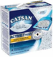 Наполнитель Catsan Active Fresh для кошачьего туалета, комкующийся