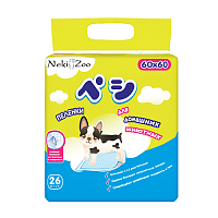 NekiZoo Пеленки для домашних животных гигиенические впитывающие, одноразовые 60х60 см