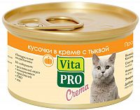 Vita Pro "Crema" консервы для кошек от 1 года с тыквой