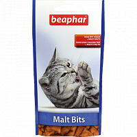 Лакомство для кошек Beaphar Malt Bits Подушечки для выведения шерсти из желудка