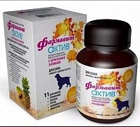 ФАРМАВИТ Актив С-Ш для собак Красота и здоровье шерсти 120 таблеток