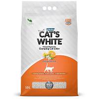 Наполнитель для кошачьего туалета Cat`s White Orange комкующийся, с ароматом апельсина