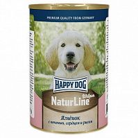 HAPPY DOG Natur Line, ягненок с печенью, сердцем и рисом