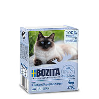 Bozita Feline Reindeer Tetra Pak консервы для кошек кусочки в соусе с оленем