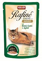 Animonda Rafine Adult консервы для взрослых кошек с Говядиной мясом гуся и яблоком (пауч)