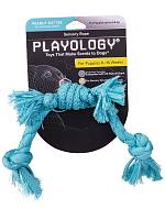 Игрушка для щенков Playology сенсорный канат PUPPY SENSORY ROPE с ароматом арахиса, голубой