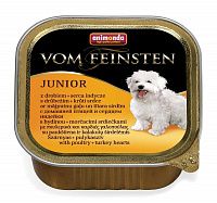 Animonda Vom Feinsten Junior консервы для щенков и юниоров домашняя птица и сердце индейки (ламистер)