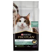 Сухой корм Pro Plan LiveClear для стерилизованных кошек, снижает количество аллергенов в шерсти, с индейкой