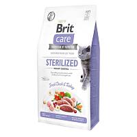 Сухой корм для стерилизованных кошек Brit Care Cat GF Sterilized Weight Control Контроль веса