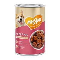 Мнямс Комфортное консервы для собак всех пород Пищеварение, Кусочки в соусе с индейкой
