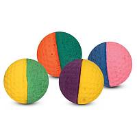 Игрушка для кошек Triol Мяч для гольфа, разноцветный, d40мм (пакет 25шт.)