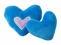 Rogz Yotz Plush игрушка для кошек два плюшевых сердечка с ароматом мяты, cиняя