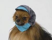 ТУЗИК № 0 шапка для собак теплая с мехом (плащевка, мех, флис)