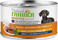 Консервы для взрослых собак мелких пород Trainer Natural Sensitive No Gluten Mini Adult Duck and Rice с уткой и рисом