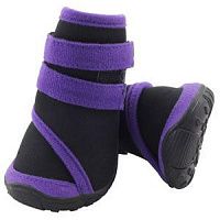 Ботинки для собак Triol S, черные с фиолетовым