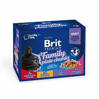 Brit Premium Family Plate консервы для кошек Семейная тарелка