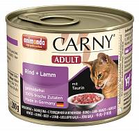 Animonda Carny Adult консервы для взрослых кошек с говядиной и ягнёнком