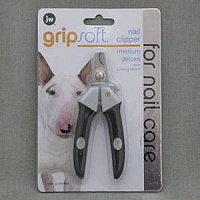 Когтерез с ограничителем для собак, JW Grip Soft Deluxe Nail Clipper, средний