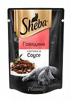 Консервы для кошек Sheba Pleasure Ломтики в соусе говядина (пауч)
