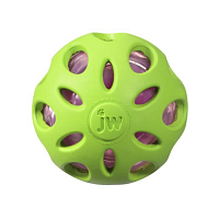 Игрушка для собак JW, Crackle & Crunch Ball, Мяч сетчатый, хрустящая, резина, маленькая 6см