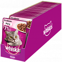 Whiskas влажный корм для кошек старше 7 лет рагу с ягненком (пауч)