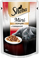 Sheba Mini порция с говядиной (пауч)