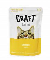 Craft Farm Консервы для кошек Профилактика образования комков шерсти, Курица в желе