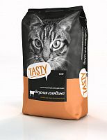 TASTY Petfood сухой корм для взрослых кошек с говядиной