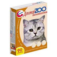 Доктор ZOO витамины для кошек со вкусом Копченостей