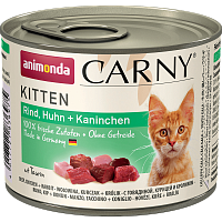 Animonda Carny Kitten корм для котят с говядиной курицей и кроликом