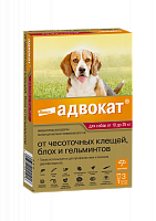Bayer GL Адвокат 250 капли для собак от 10 до 25 кг 3 пипетки