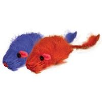 Игрушка для кошек Мышь цветная, 45-50мм (уп.4шт.)