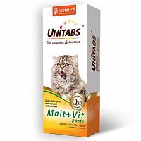 Unitabs Malt Vit паста для кошек с таурином