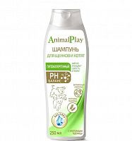  Animal Play шампунь для щенков и котят гипоаллергенный с протеинами пшеницы и витаминами
